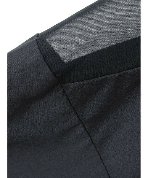 mizuiro ind / ミズイロインド シャツ・ブラウス | mizuiro ind シアーショルダースタンドカラーワイドシャツ | 詳細1