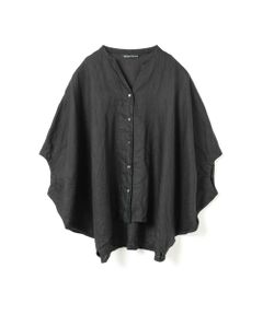 mizuiro ind / ミズイロインド シャツ・ブラウス | mizuiro ind リネンスタンドカラーコクーンシャツ