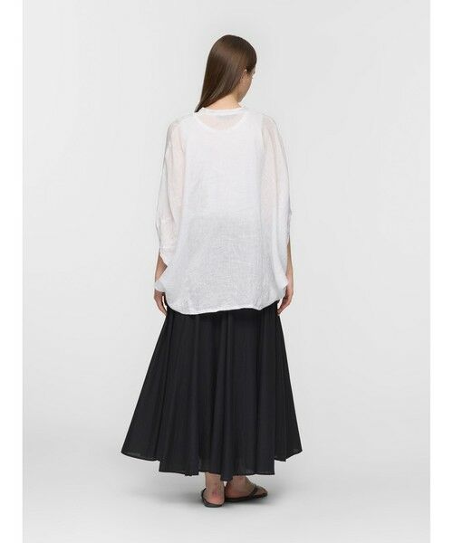 mizuiro ind / ミズイロインド シャツ・ブラウス | mizuiro ind リネンスタンドカラーコクーンシャツ | 詳細11