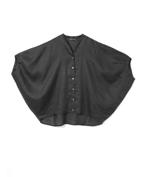 mizuiro ind / ミズイロインド シャツ・ブラウス | mizuiro ind リネンスタンドカラーコクーンシャツ | 詳細13