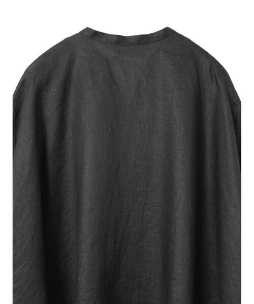 mizuiro ind / ミズイロインド シャツ・ブラウス | mizuiro ind リネンスタンドカラーコクーンシャツ | 詳細18