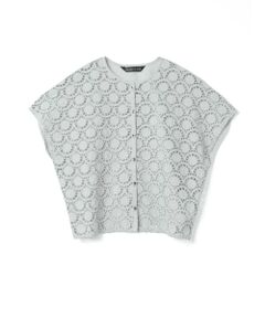 mizuiro ind / ミズイロインド シャツ・ブラウス | mizuiro ind レースコンビクルーネックシャツ