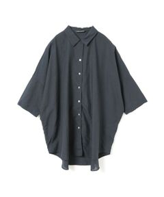 mizuiro ind / ミズイロインド シャツ・ブラウス | mizuiro ind ハーフスリーブワイドシャツ