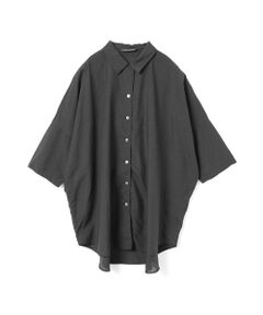 mizuiro ind / ミズイロインド シャツ・ブラウス | mizuiro ind ハーフスリーブワイドシャツ