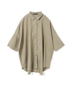 mizuiro ind / ミズイロインド シャツ・ブラウス | mizuiro ind ハーフスリーブワイドシャツ