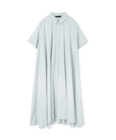 mizuiro ind / ミズイロインド ロング・マキシ丈ワンピース | mizuiro ind ハーフスリーブフレアシャツワンピース