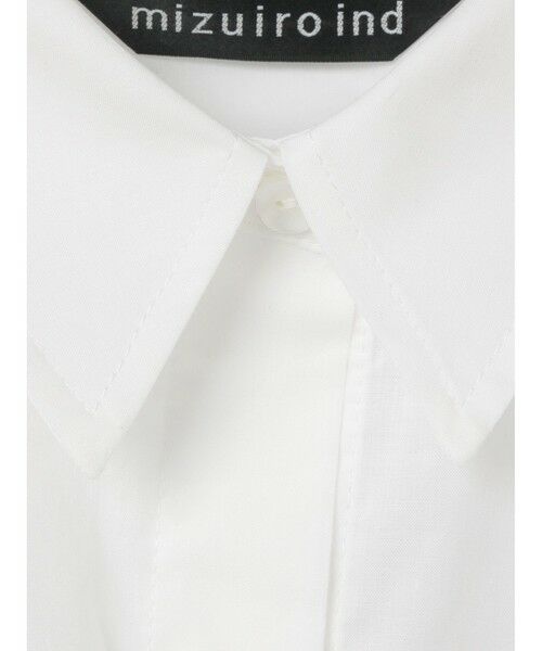 mizuiro ind / ミズイロインド ロング・マキシ丈ワンピース | mizuiro ind ハーフスリーブフレアシャツワンピース | 詳細2