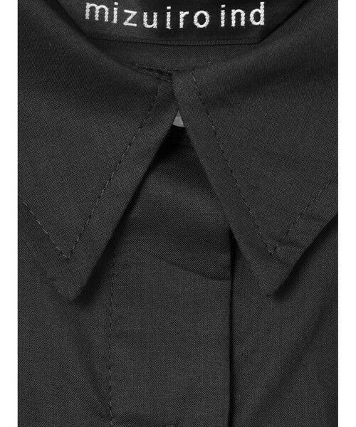 mizuiro ind / ミズイロインド ロング・マキシ丈ワンピース | mizuiro ind ハーフスリーブフレアシャツワンピース | 詳細4