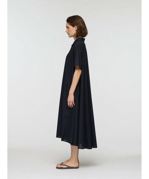 mizuiro ind / ミズイロインド ロング・マキシ丈ワンピース | mizuiro ind ハーフスリーブフレアシャツワンピース | 詳細6