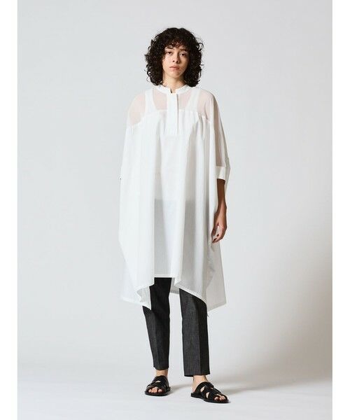mizuiro ind / ミズイロインド ドレス | mizuiro ind シアーショルダーワンピース（オフホワイト(color11)）