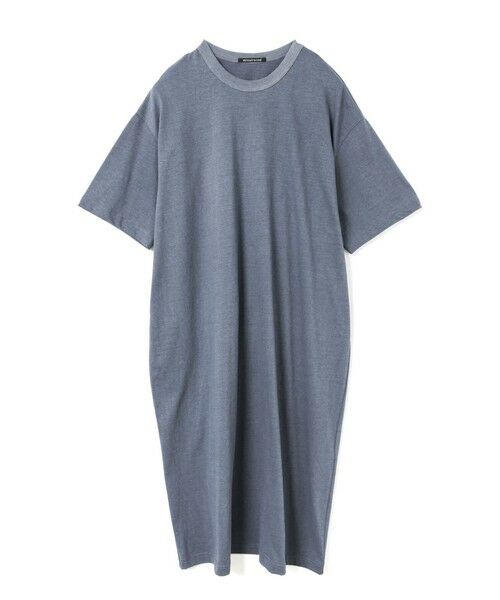 mizuiro ind / ミズイロインド ロング・マキシ丈ワンピース | mizuiro ind クルーネックロングワンピース（ブルーグレー(color31)）