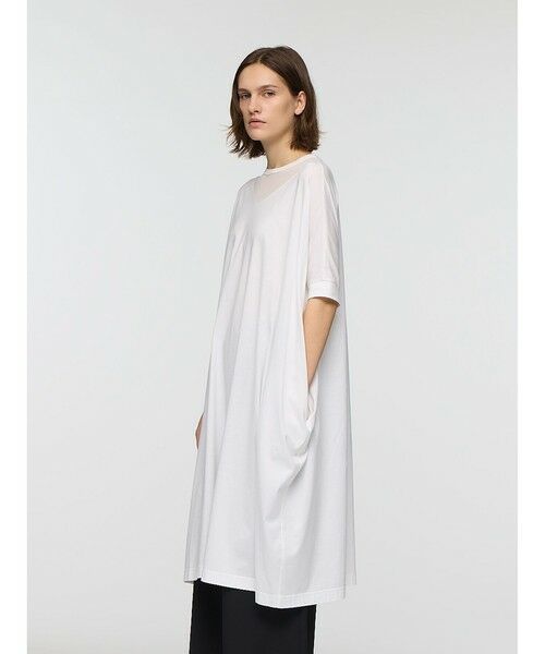 mizuiro ind / ミズイロインド ロング・マキシ丈ワンピース | mizuiro ind チュールネックワイドワンピース | 詳細10