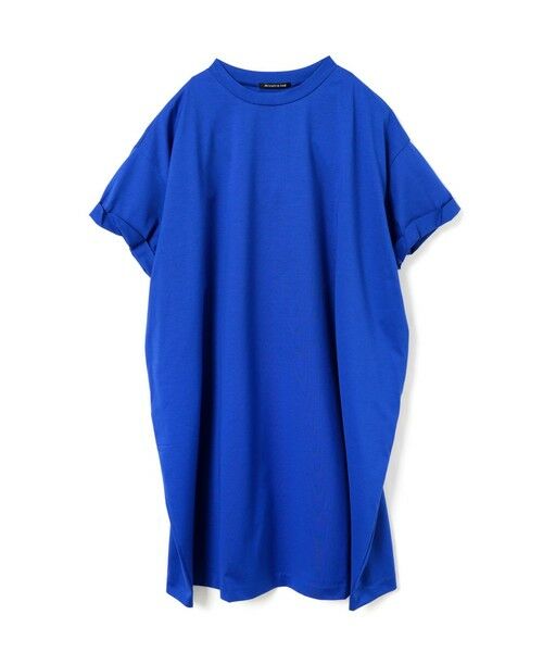 mizuiro ind / ミズイロインド ドレス | mizuiro ind ロールアップスリーブワイドワンピース（ブルー(color31)）
