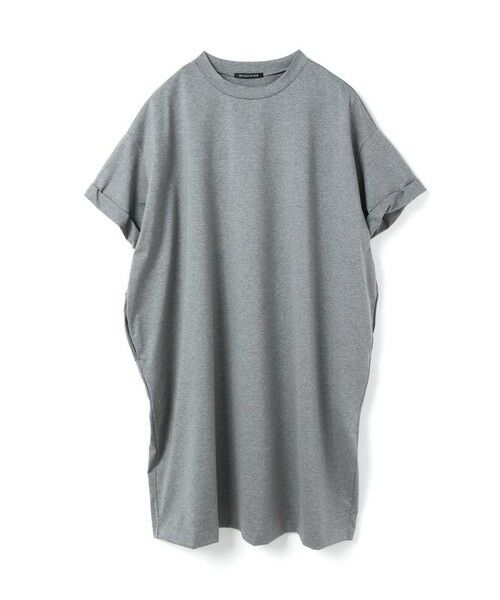 mizuiro ind / ミズイロインド ドレス | mizuiro ind ロールアップスリーブワイドワンピース（グレー(color91)）