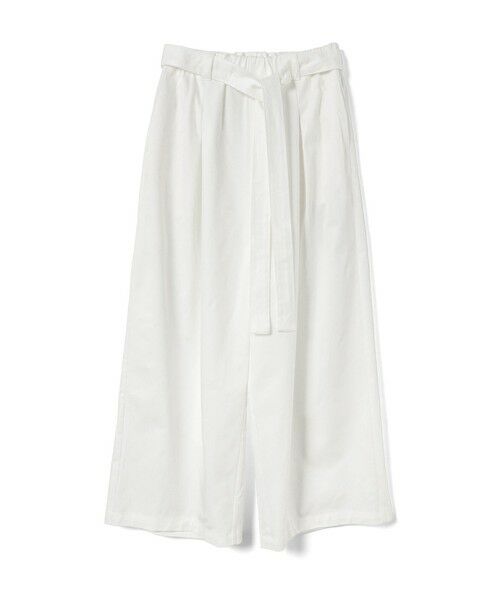 mizuiro ind / ミズイロインド その他パンツ | mizuiro ind ベルトワイドチノパンツ(オフホワイトA(color11A))