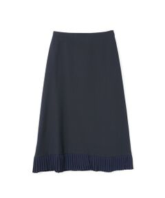 mizuiro ind / ミズイロインド ミニ・ひざ丈スカート | mizuiro ind プリーツヘムAラインスカート