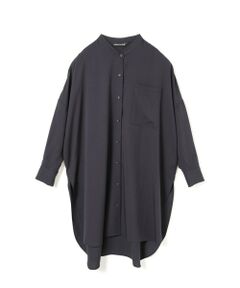 mizuiro ind / ミズイロインド シャツ・ブラウス | mizuiro ind T/Rバンドカラーロングシャツ