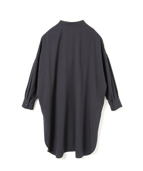 mizuiro ind / ミズイロインド シャツ・ブラウス | mizuiro ind T/Rバンドカラーロングシャツ | 詳細6