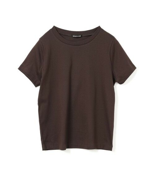 mizuiro ind / ミズイロインド カットソー | mizuiro ind コンパクトベーシックT（ダークブラウン(color45)）