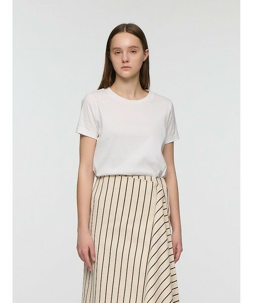 mizuiro ind / ミズイロインド カットソー | mizuiro ind コンパクトベーシックT（オフホワイト(color11)）
