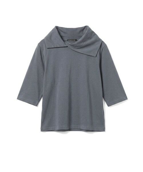 mizuiro ind / ミズイロインド カットソー | mizuiro ind ドレープカラープルオーバー(ネイビー(color77))