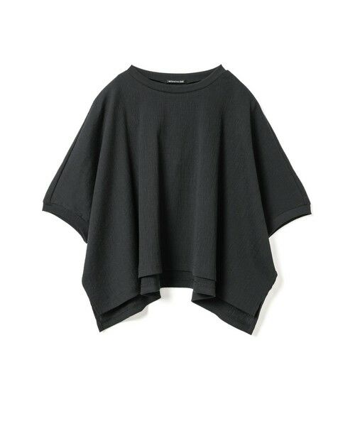mizuiro ind / ミズイロインド カットソー | mizuiro ind クレープワイドプルオーバー（ブラック(color99)）
