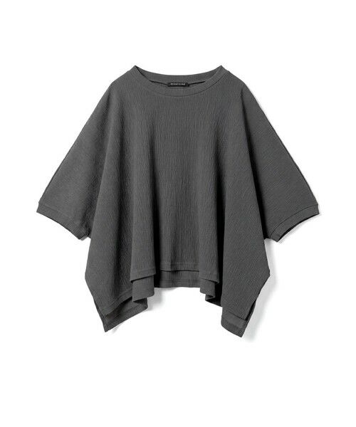 mizuiro ind / ミズイロインド カットソー | mizuiro ind クレープワイドプルオーバー（ダークグレー(color92)）