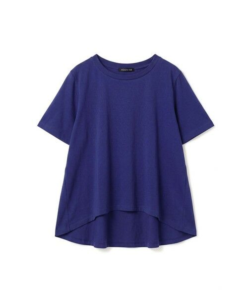 mizuiro ind / ミズイロインド カットソー | mizuiro ind フレアクルーネックTシャツ(ブルー(color31))