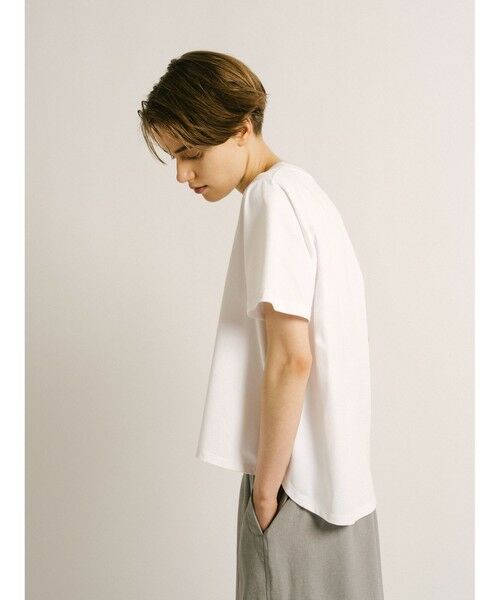 mizuiro ind / ミズイロインド カットソー | mizuiro ind フレアクルーネックTシャツ | 詳細5