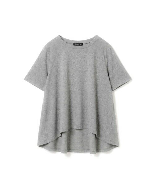 mizuiro ind / ミズイロインド カットソー | mizuiro ind フレアクルーネックTシャツ(グレー(color91))