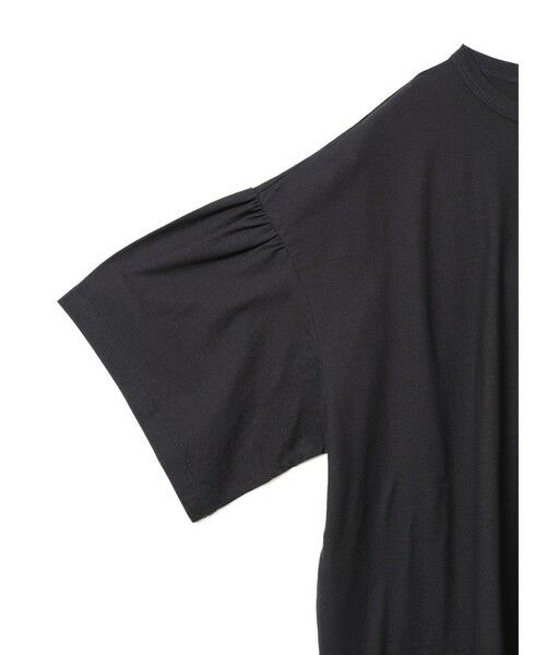 mizuiro ind / ミズイロインド カットソー | mizuiro ind ギャザースリーブワイドTシャツ | 詳細3