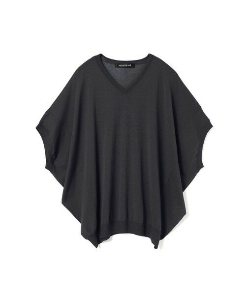 mizuiro ind / ミズイロインド ベスト | mizuiro ind Vネックコクーンベスト(ブラック(color99))