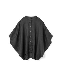 mizuiro ind / ミズイロインド シャツ・ブラウス | mizuiro ind リネンスタンドカラーコクーンシャツ