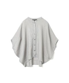 mizuiro ind / ミズイロインド シャツ・ブラウス | mizuiro ind リネンスタンドカラーコクーンシャツ