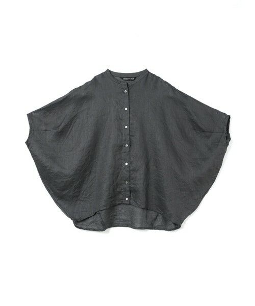 mizuiro ind / ミズイロインド シャツ・ブラウス | mizuiro ind リネンスタンドカラーコクーンシャツ | 詳細12