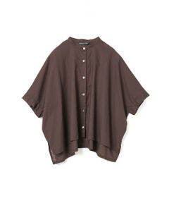 mizuiro ind / ミズイロインド シャツ・ブラウス | mizuiro ind コットンリネンスタンドカラーワイドシャツ