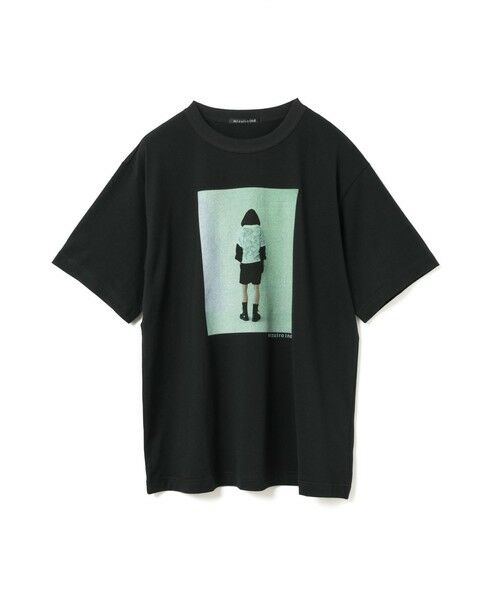 mizuiro ind / ミズイロインド カットソー | mizuiro ind フォトプリントT(ブラックA(color99A))