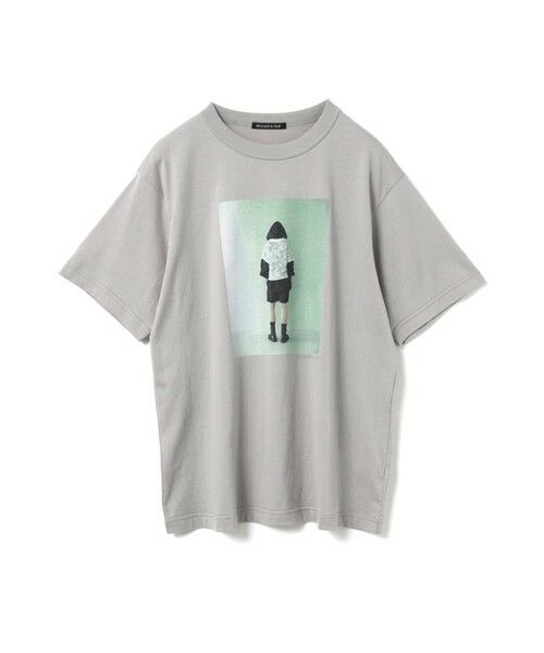 mizuiro ind / ミズイロインド カットソー | mizuiro ind フォトプリントT(グレーA(color91A))