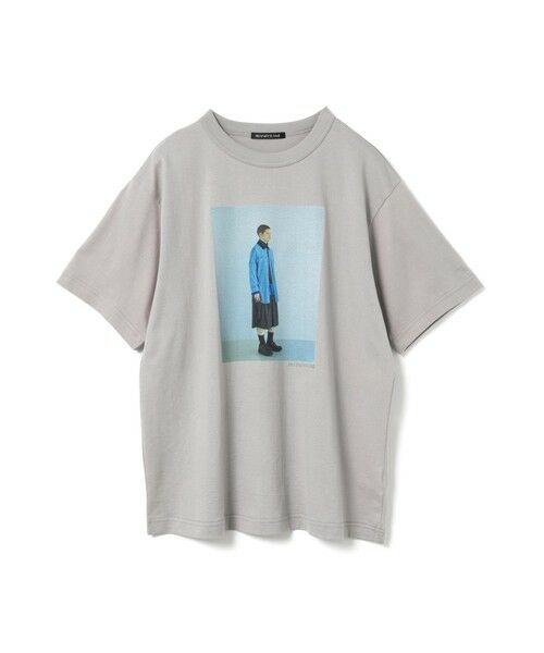 mizuiro ind / ミズイロインド カットソー | mizuiro ind フォトプリントT(グレーB(color91B))
