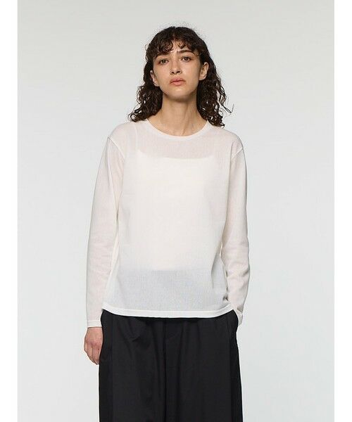 mizuiro ind / ミズイロインド カットソー | mizuiro ind トリコットロングスリーブクルーネックTシャツ | 詳細3