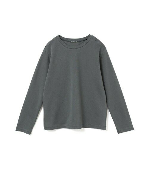 mizuiro ind / ミズイロインド カットソー | mizuiro ind トリコットロングスリーブクルーネックTシャツ(ダークグレー(color92))