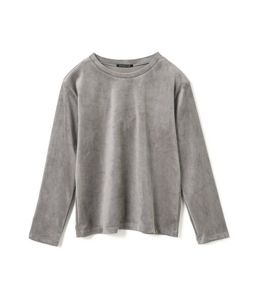 mizuiro ind / ミズイロインド カットソー | mizuiro ind ピケロングスリーブクルーネックTシャツ（ライトグレー(color90)）