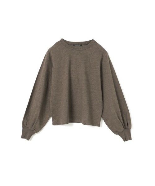 mizuiro ind / ミズイロインド カットソー | mizuiro ind パフスリーブロングT(ブラウン(color44))