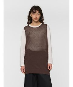 mizuiro ind / ミズイロインド ベスト | mizuiro ind ドットプリントベスト