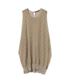 mizuiro ind / ミズイロインド ベスト | mizuiro ind ドットプリントベスト