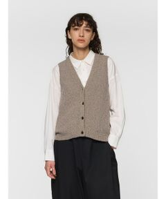 mizuiro ind / ミズイロインド ベスト | mizuiro ind スラブライクVネックベスト