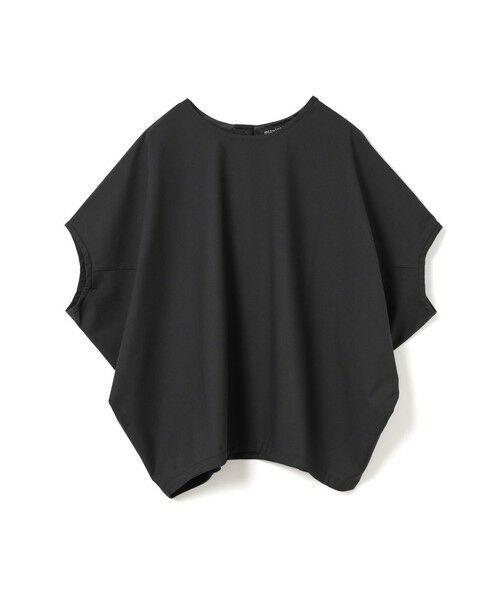 mizuiro ind / ミズイロインド カットソー | mizuiro ind T/Rコクーンワイドプルオーバー(ブラック(color99))