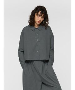 mizuiro ind / ミズイロインド シャツ・ブラウス | mizuiro ind T/Rワイドシャツ