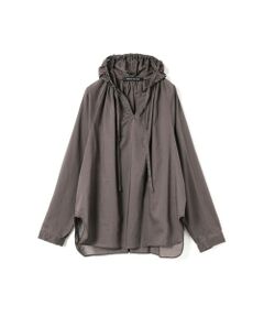 mizuiro ind / ミズイロインド シャツ・ブラウス | mizuiro ind フードギャザーネックシャツ