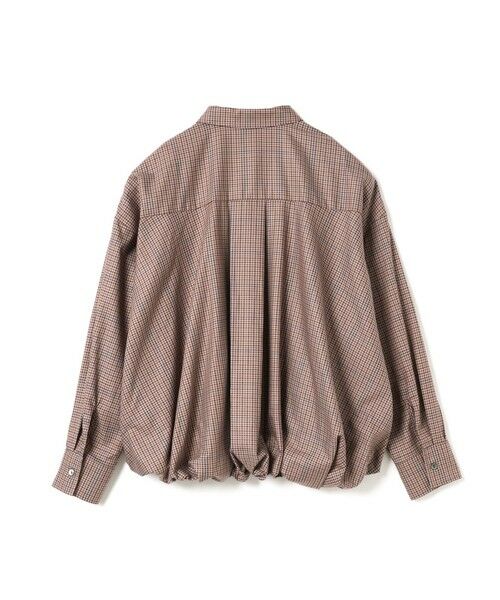 mizuiro ind / ミズイロインド シャツ・ブラウス | mizuiro ind チェックロングスリーブバルーンシャツ | 詳細5